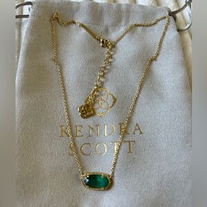 Kendra Scott Elisa Necklace in Emerald